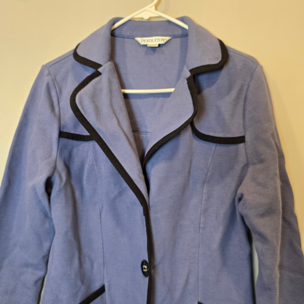 Pendleton Jacket Womens Medium Purple Blazer - image 2